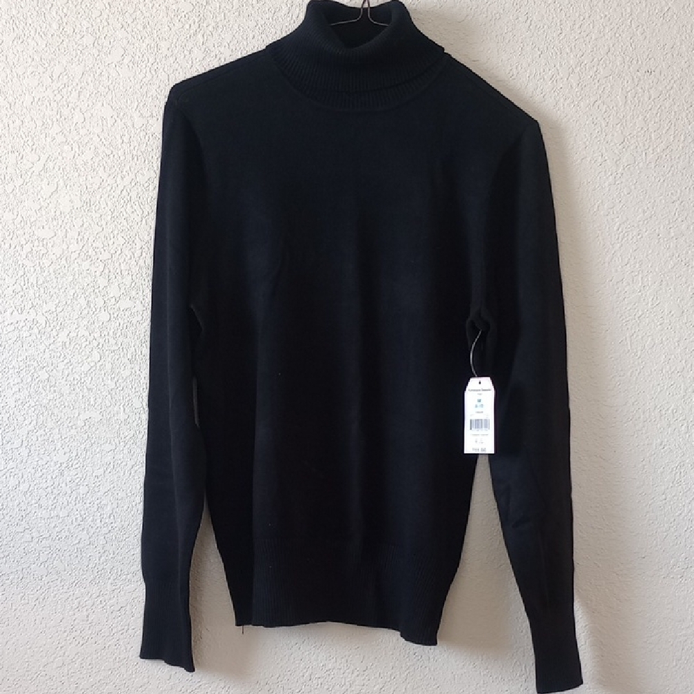 Time and Tru Black Turtleneck Sweater